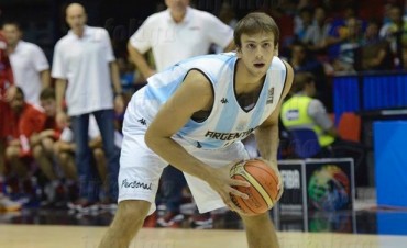 Marcos Delía con la Selección Argentina entrena en Houston con Scola