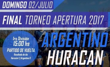 Se juega la final del fútbol saladillense entre Argentino y Huracán