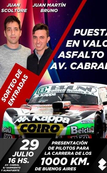 Bruno y Scoltore presentan los &ldquo;1000 Km del TC&rdquo; en Saladillo