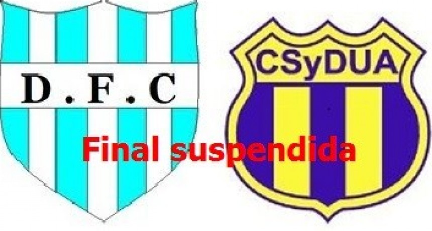Suspendida la final de primera y segunda división