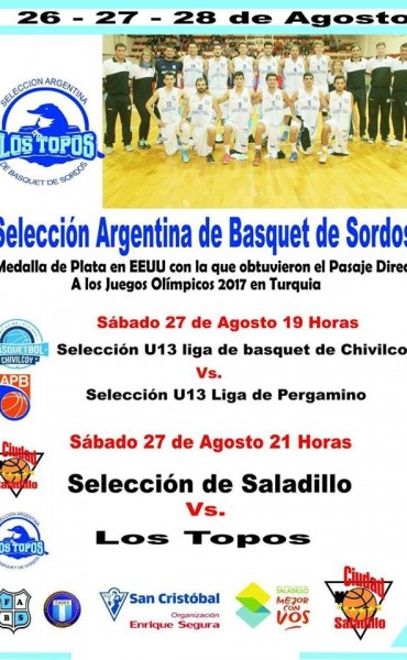 Selecci&oacute;n Argentina de Sordos enfrenta al primer equipo de Ciudad de Saladillo