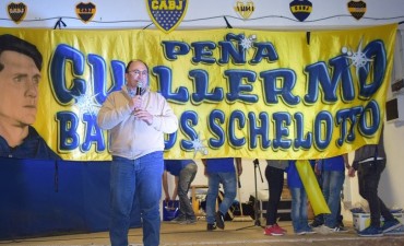 Salomón participó de la cena de la Peña de Boca Barros Schelotto