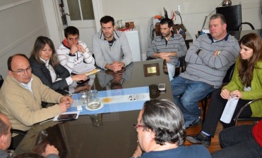 Intendente y autoridades del Club Ciudad se reunieron en el Palacio Municipal