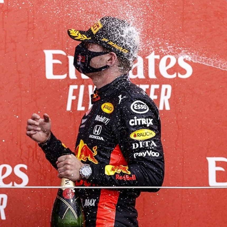 Verstappen rompi&oacute; con el predomio de Mercedes en el GP 70&deg; Aniversario