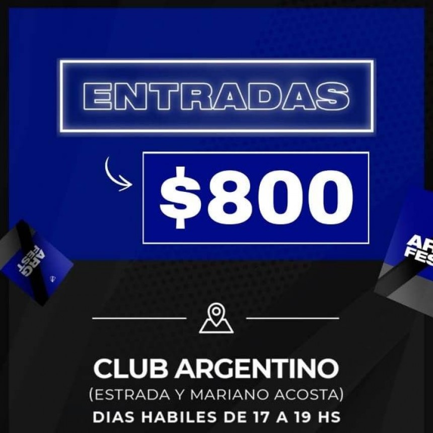 Este sábado: Nuevo Argentino Fest, no te lo podes perder !!!!