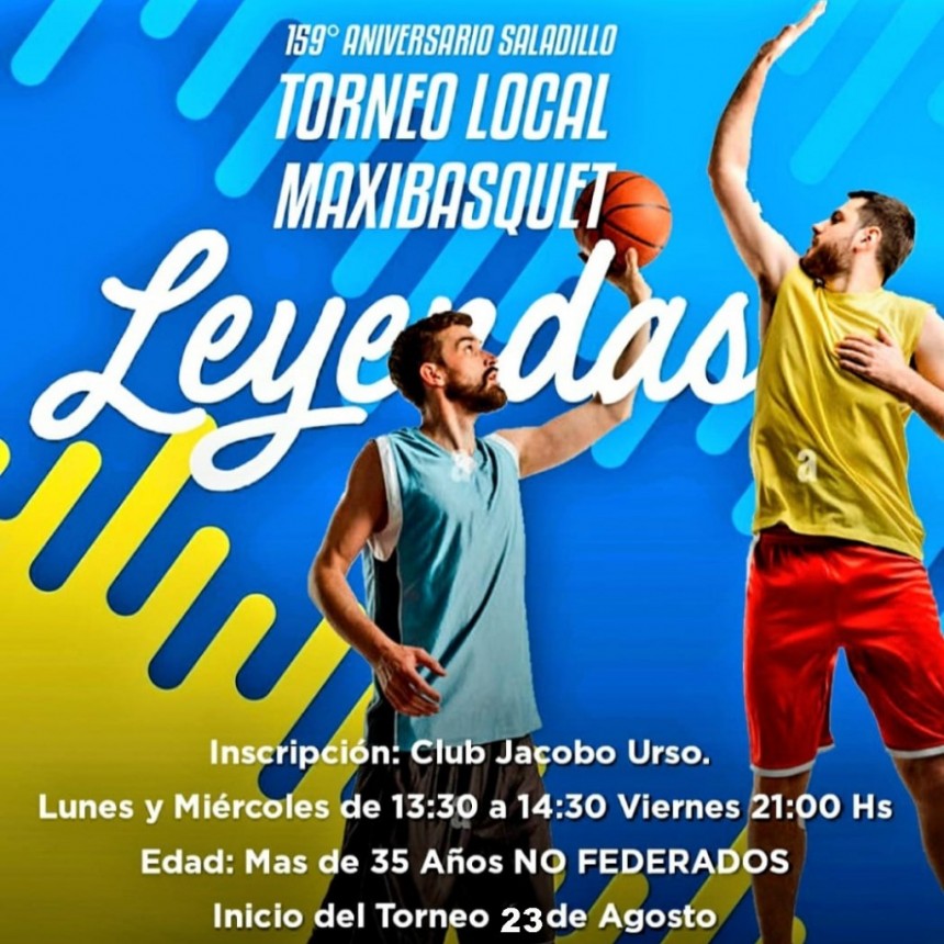 Inscripción: Torneo de Maxibasquet 