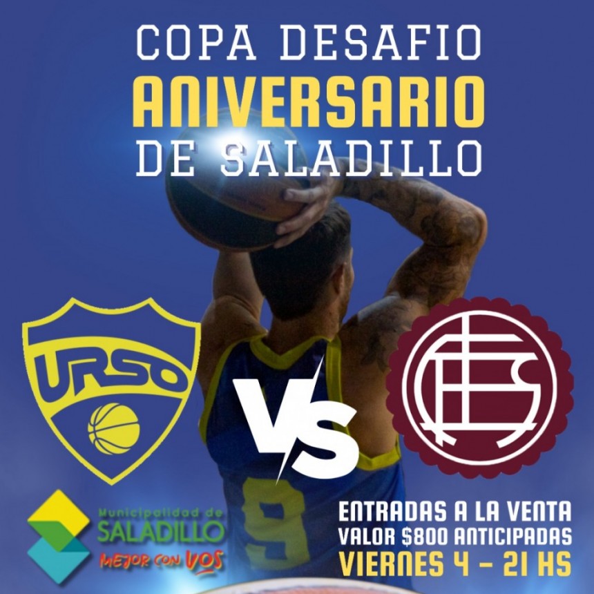 Básquet: Gran partido por la Copa Desafío 160° Aniversario entre Jacobo Urso y Lanús 
