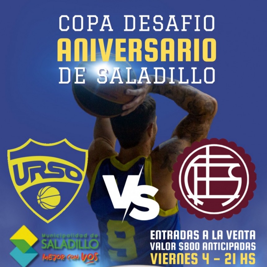 Básquet: Gran partido hoy por la Copa Desafío 160° Aniversario entre Jacobo Urso y Lanús 