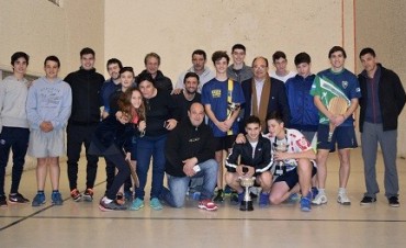 Salomón en el encuentro de pelota a paleta