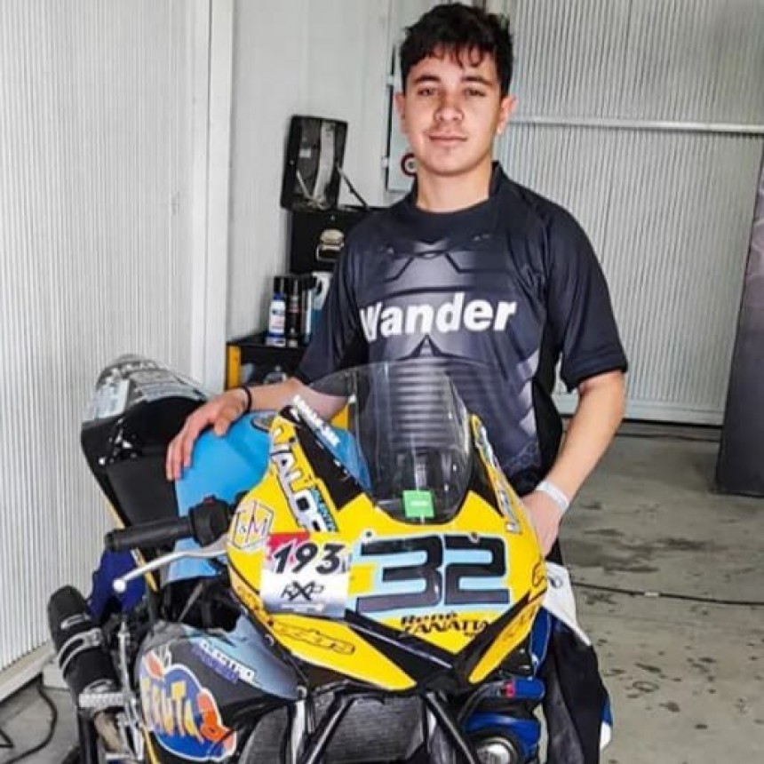 Motociclismo: Valentín Valor, entrenó en Termas con miras a su viaje a España