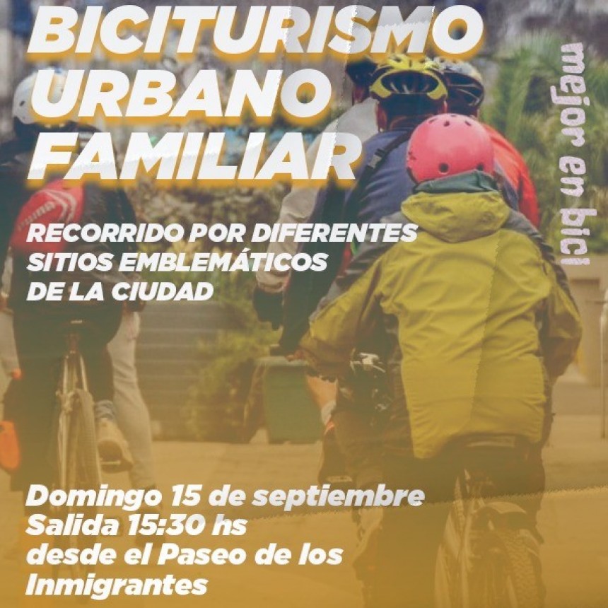 Atención familias: Biciturismo Urbano familiar en Saladillo