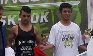 Triunfo de Ezequiel Aguilera en los 10K de “Junín Corre”