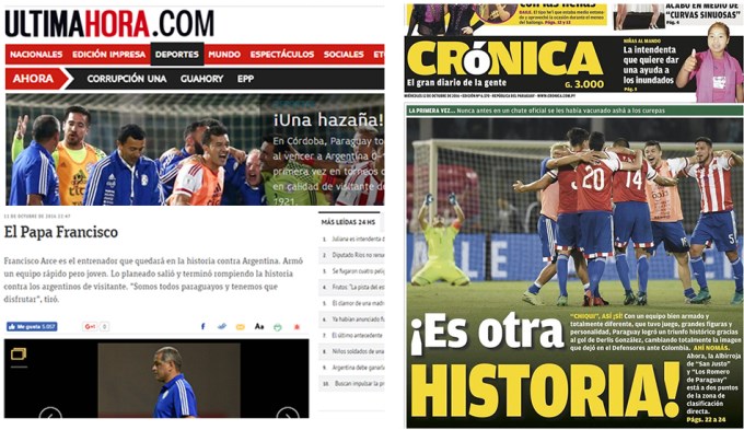 La prensa guaraní habla de una hazaña 