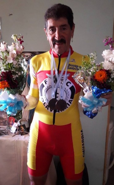 Dos medallas para Miguel A. Lubo en el Panamericano de Ruta máster