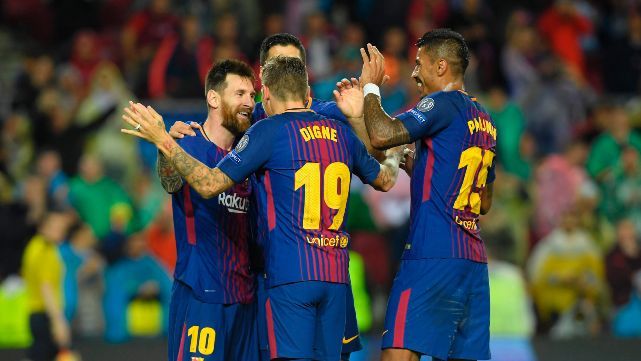 Con gol de Messi, el Bar�a gan&oacute; por la Champions