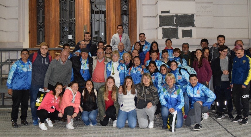 José Luis Salomón recibió a la delegación que viajó a Mar del Plata