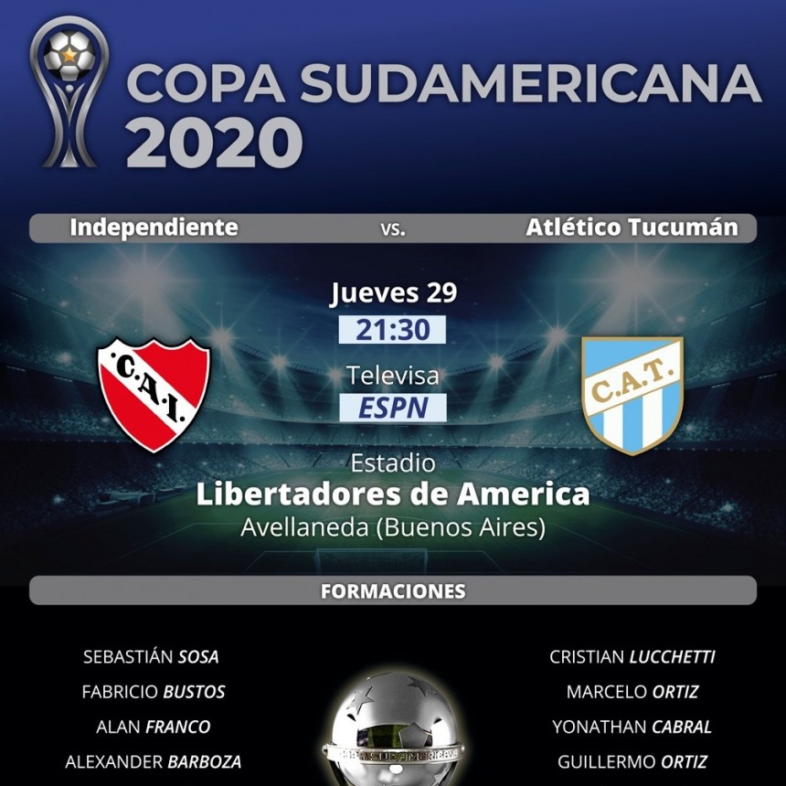 Independiente recibe a Atl&eacute;tico Tucum&aacute;n, en el duelo argentino