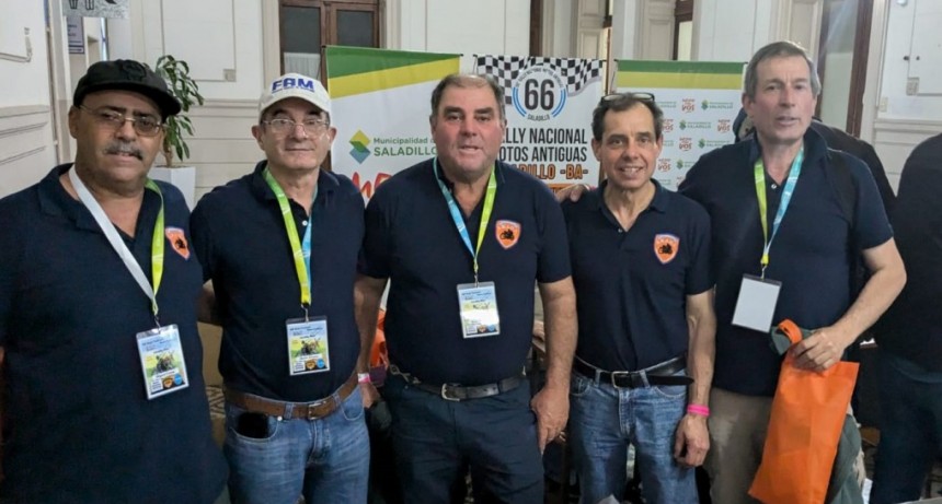 Se inició la gran movida del 66° Rally Nacional de Motos Antiguas en Saladillo