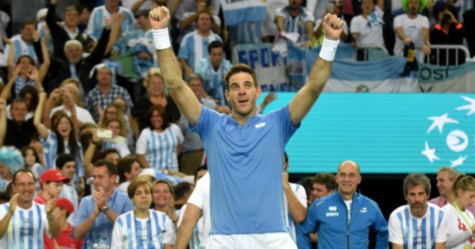 ¡Delpo lo hizo! Puso la serie 2 a 2 y se define en el 5to punto