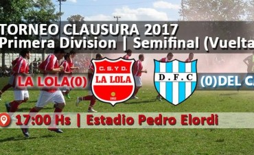 Se definen este domingo los finalistas del Torneo de Primera división 
