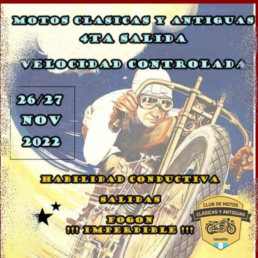 Juntada y 4to Rally de Motos Clásicas y Antiguas en Cazón 