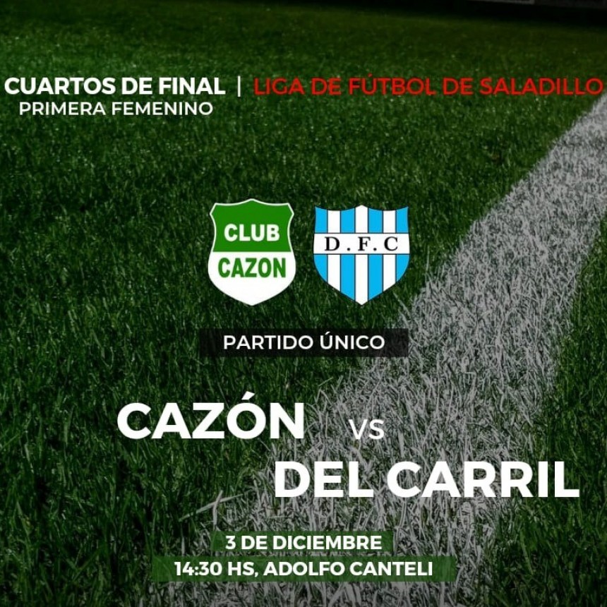 Domingo: Programa Cuartos de Final divisiones mayores 