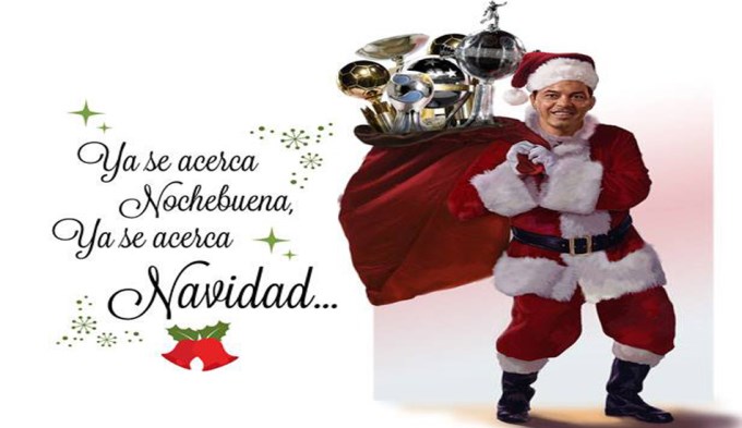 River y un saludo lleno de Copas para Navidad