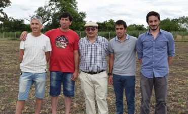 Intendente y funcionarios visitaron el predio para el Fútbol de Veteranos
