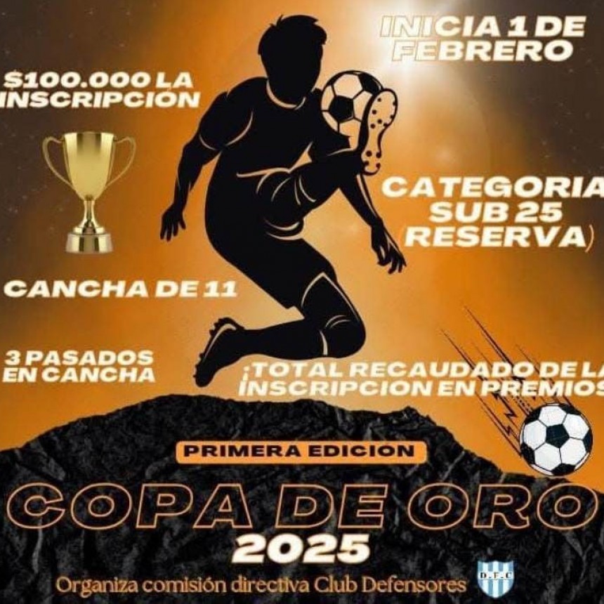 Fútbol: Primera Edición de Copa de Oro Sub 25 